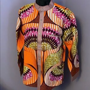 African print shirt